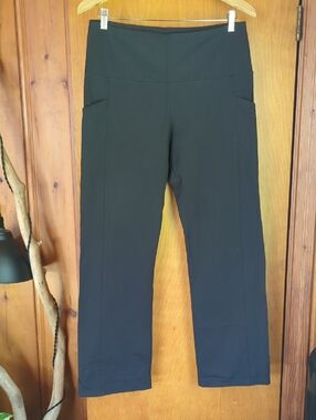 Tuff Athletics Black Straight-Leg Pull-On Pants
